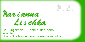 marianna lischka business card